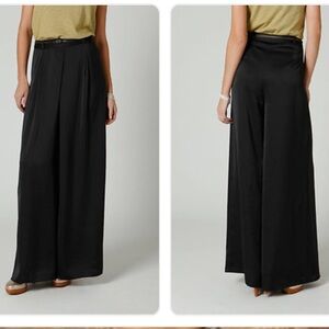Leifsdottir Wide Leg Satin Palazzo Pant from Anthro
